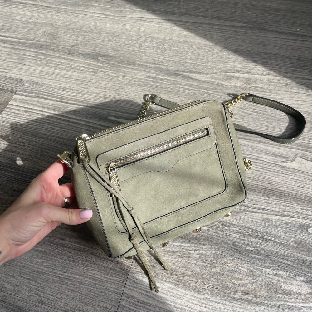 Rebecca Minkoff Crossbody Bag Olive Green with Gold Hardware